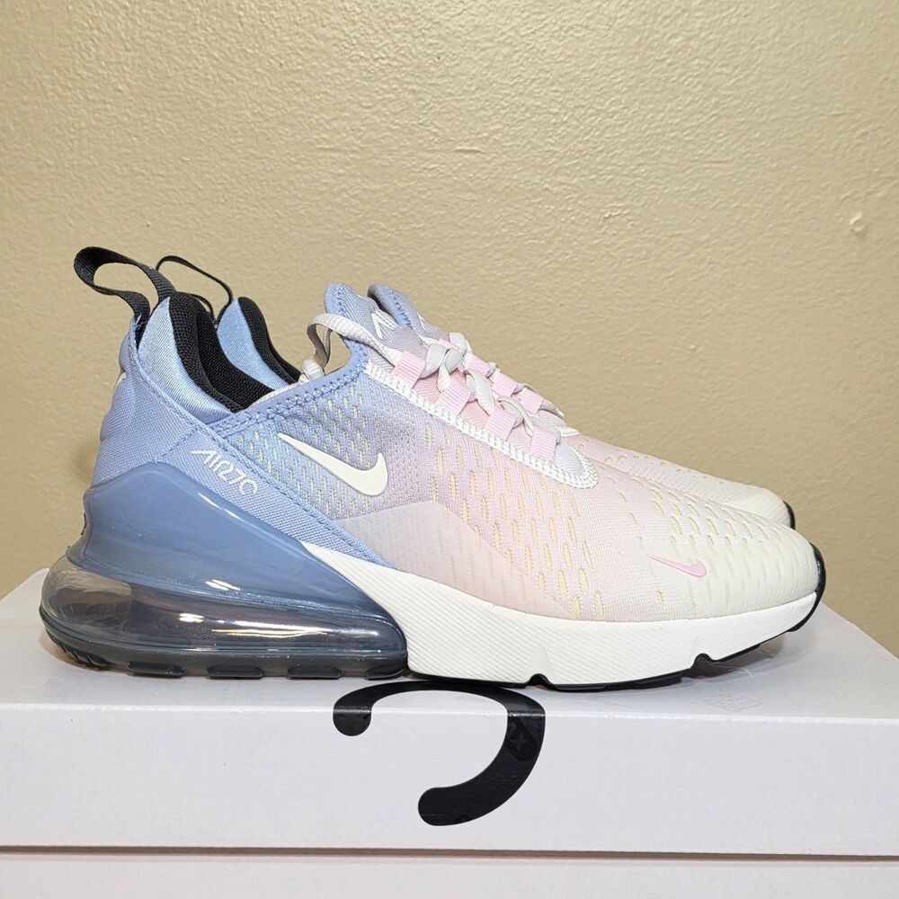 Nike Air Max 270 Sail Alabaster Pink Blue Gradient  IB4017-468 Women's Size 7.5